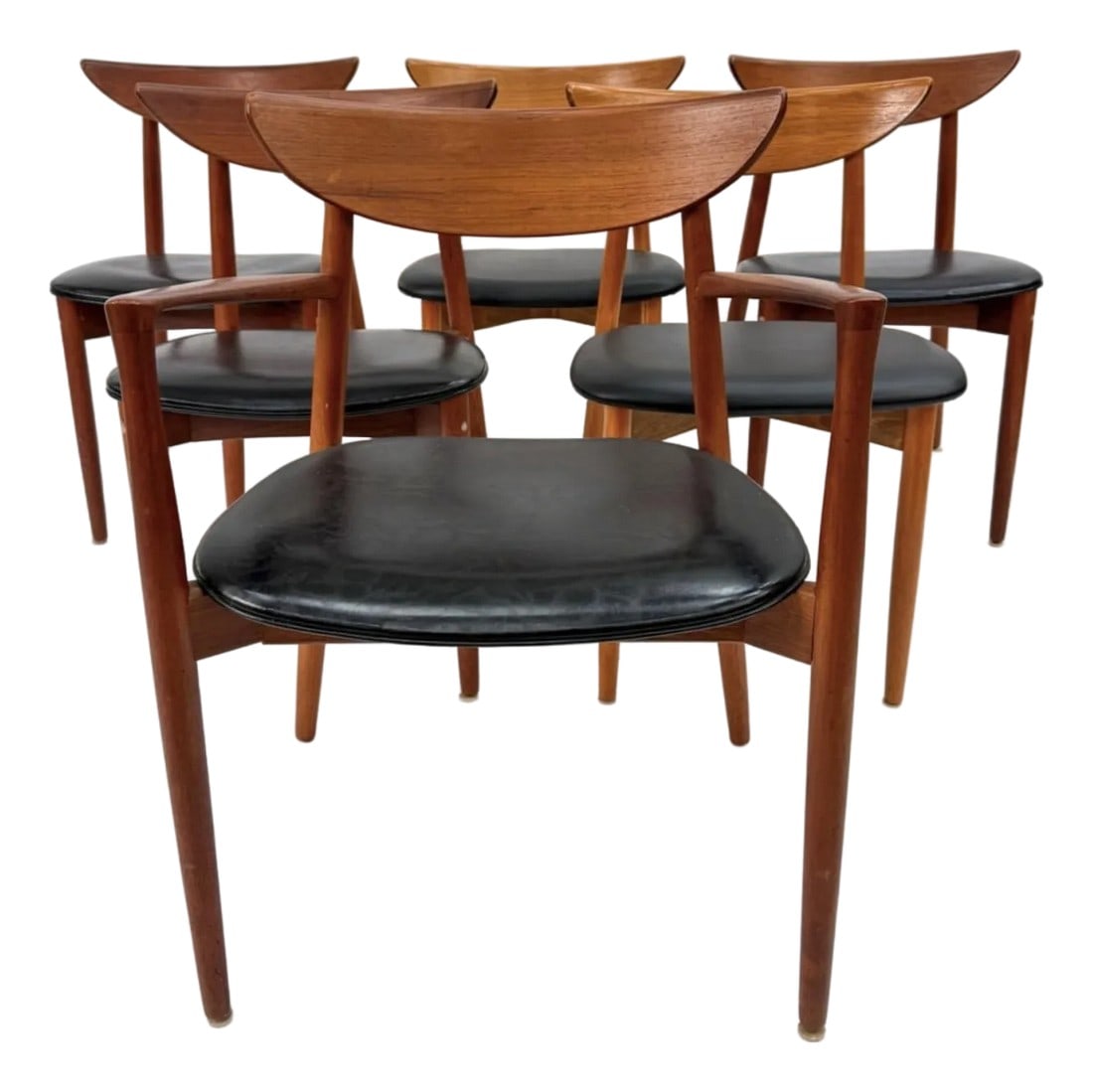 1960s Set of 4 Harry Ã˜stergaard Teak Dining Chairs for Randers MÃ¸belfabrik, (1 of 9)