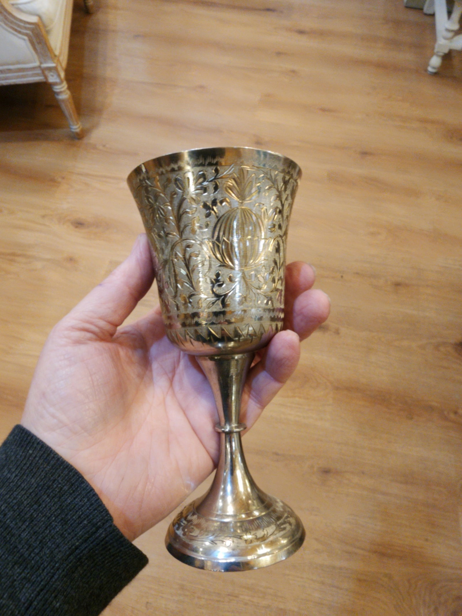 1970s Set if 12 Silver Plate Wine Goblets - 6