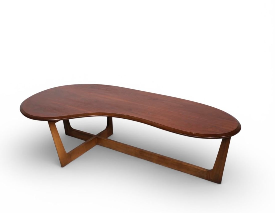 Mid Century Amoeba Form Coffee Table - 4