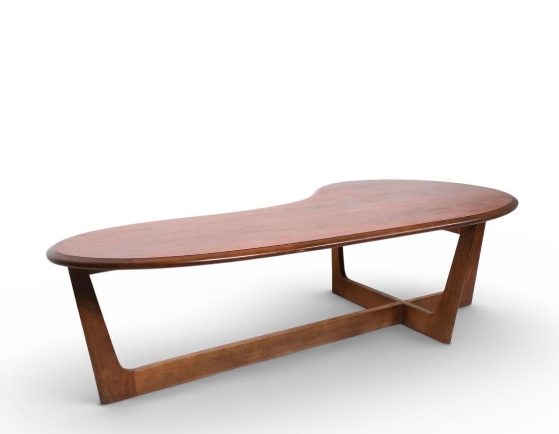 Mid Century Amoeba Form Coffee Table - 5