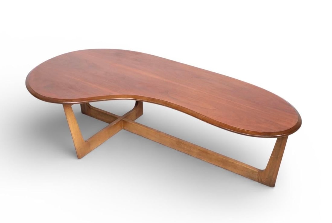 Mid Century Amoeba Form Coffee Table - 7