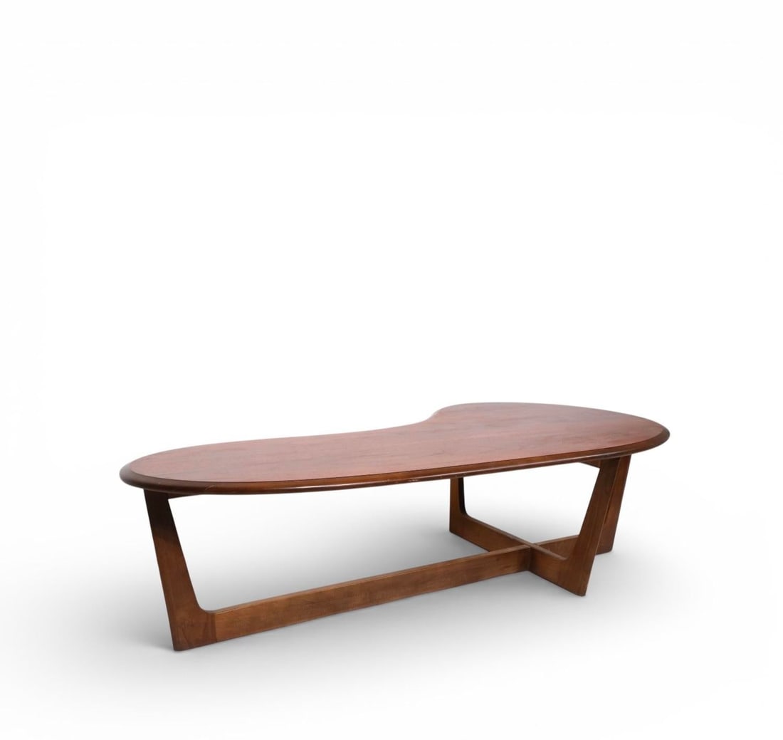 Mid Century Amoeba Form Coffee Table - 8