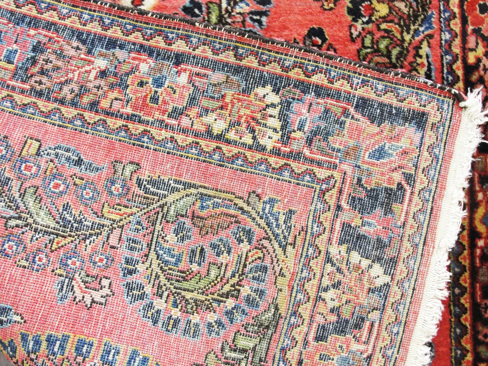 Antique Sarouk Rug, C-1920, Excellent Condition - 7