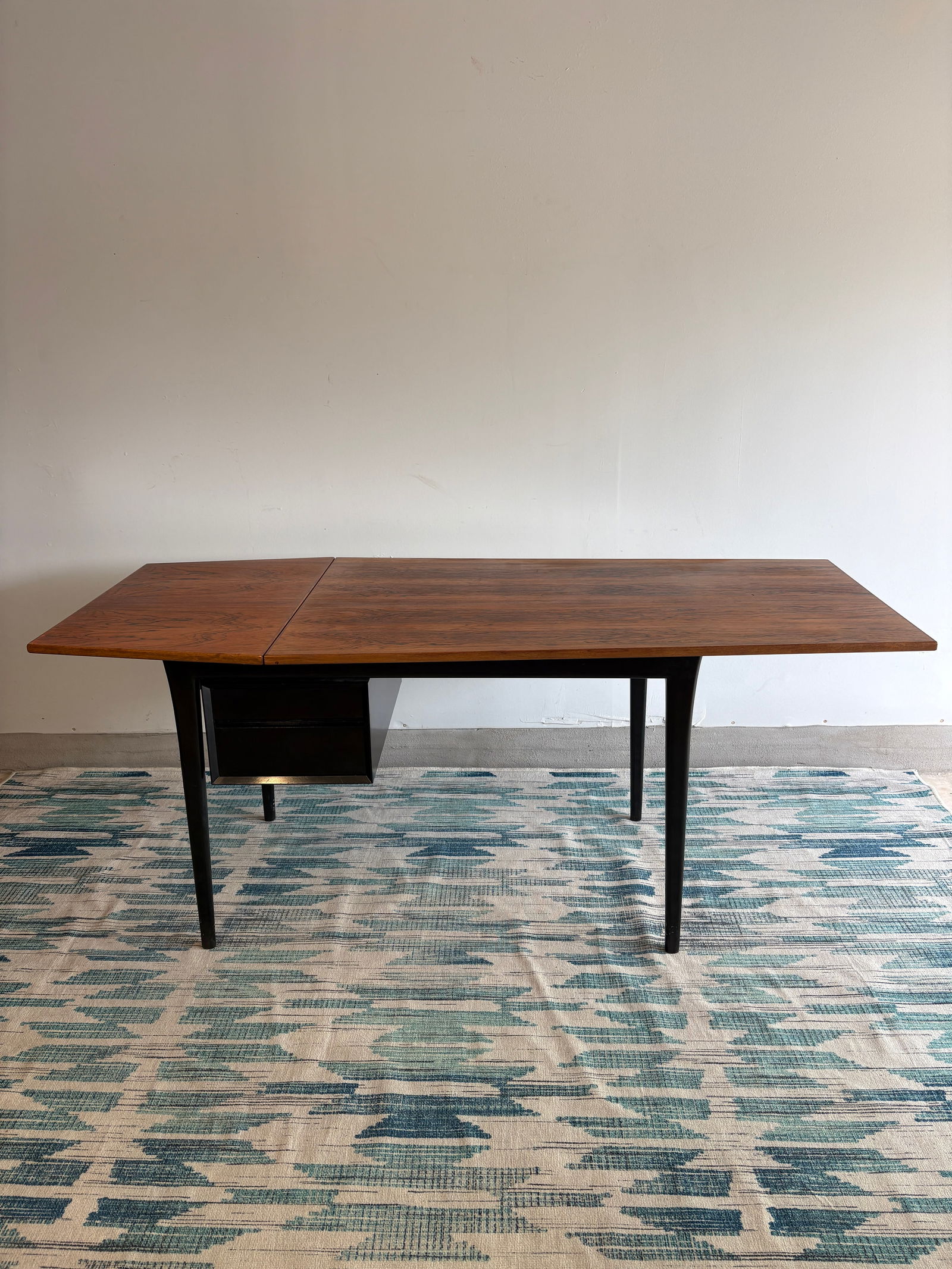 1960s Attributed Arne Vodder Danish Modern Rosewood "Coffin" Desk | Mid Century Modern | Made in - 10