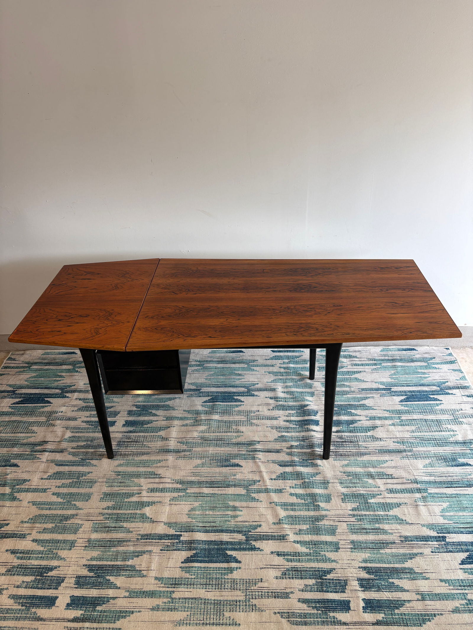 1960s Attributed Arne Vodder Danish Modern Rosewood "Coffin" Desk | Mid Century Modern | Made in - 12
