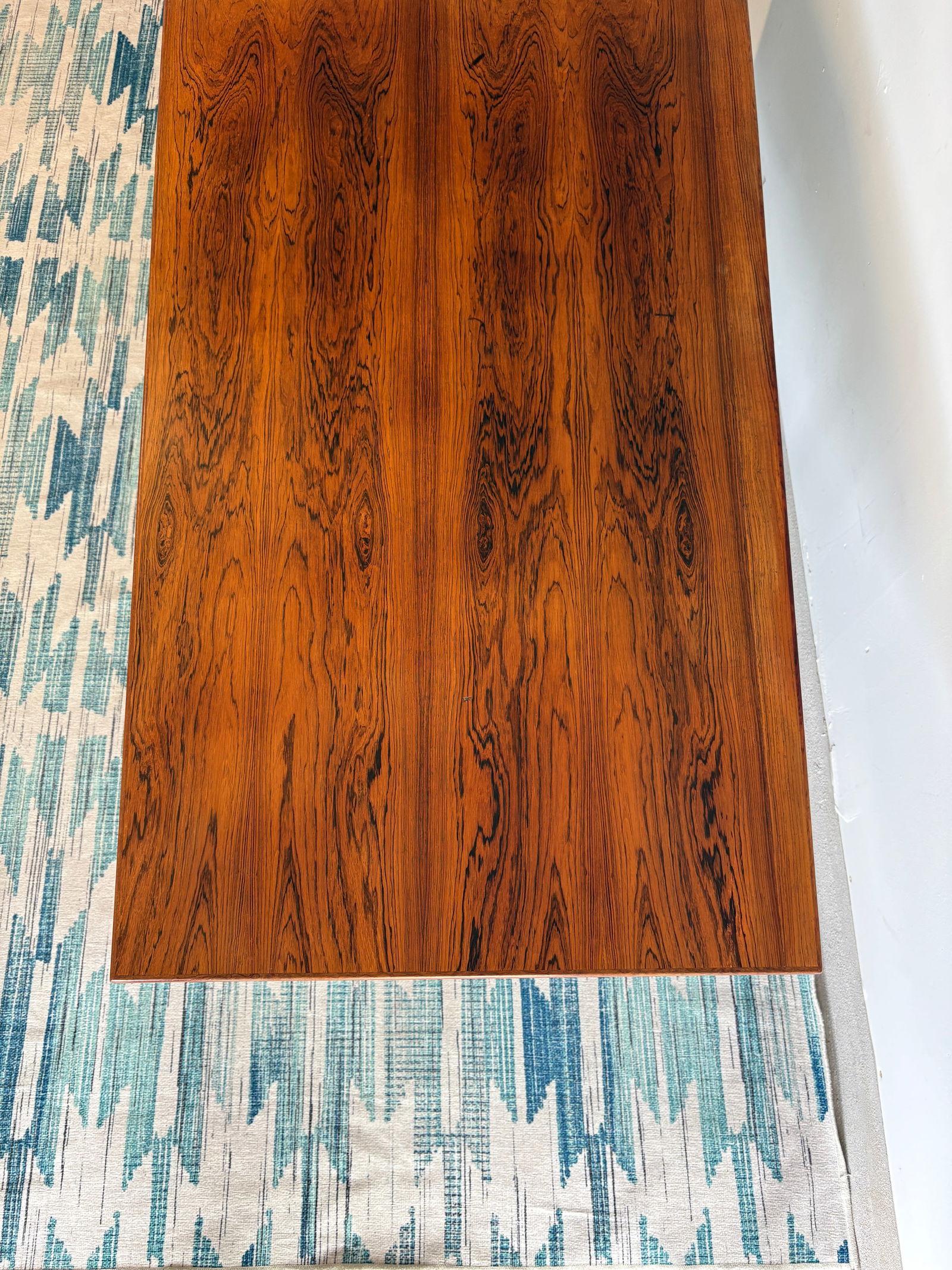 1960s Attributed Arne Vodder Danish Modern Rosewood "Coffin" Desk | Mid Century Modern | Made in - 14