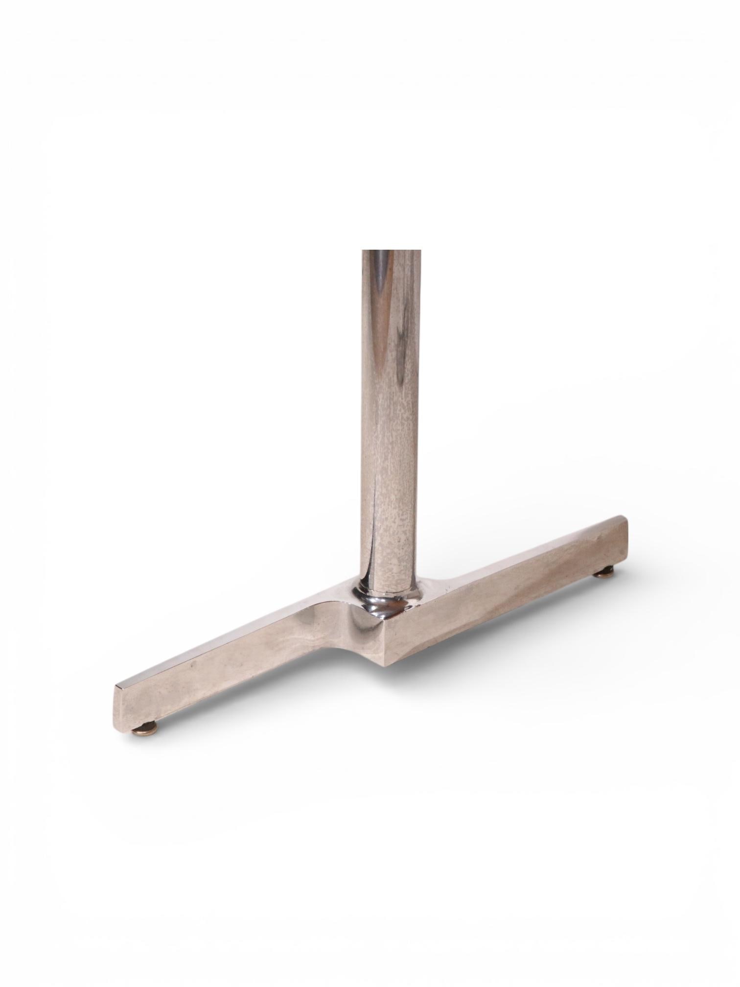 Mid 20th Century Mod Postmodern Oak and Chrome Cafe Dining Table - 8