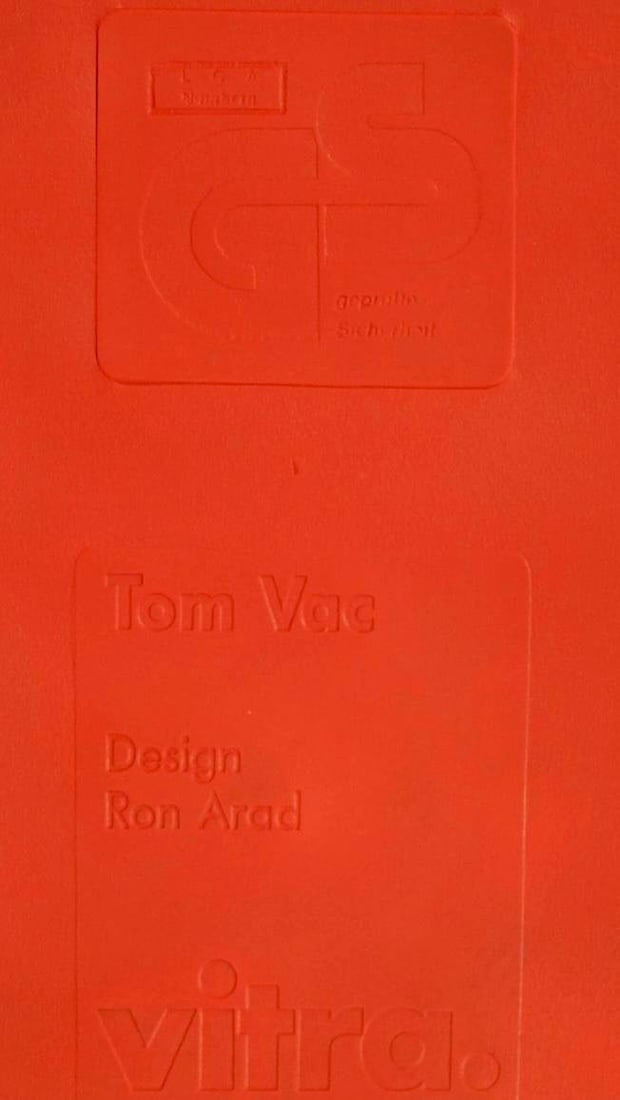 Pair of Vitra "Tom Vac" Chairs by Ron Arad, Red - 5