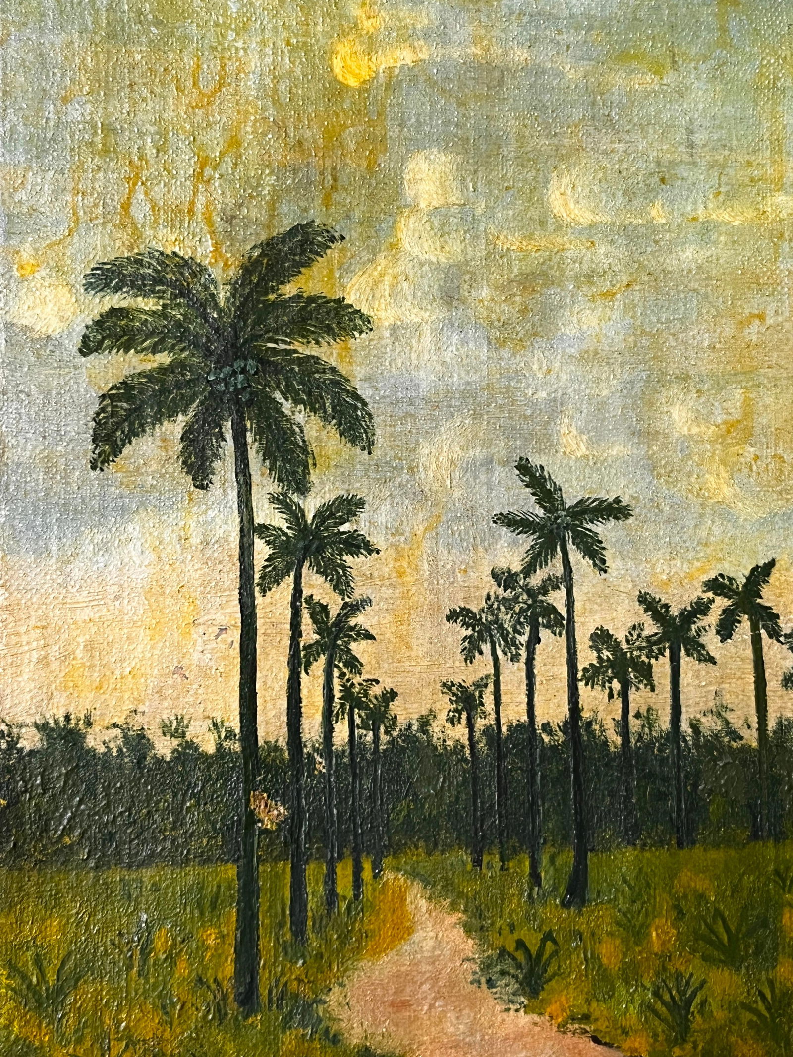 Pair of Late 19th Century Florida Landscape Oil Paintings on Canvas, Signed - 10