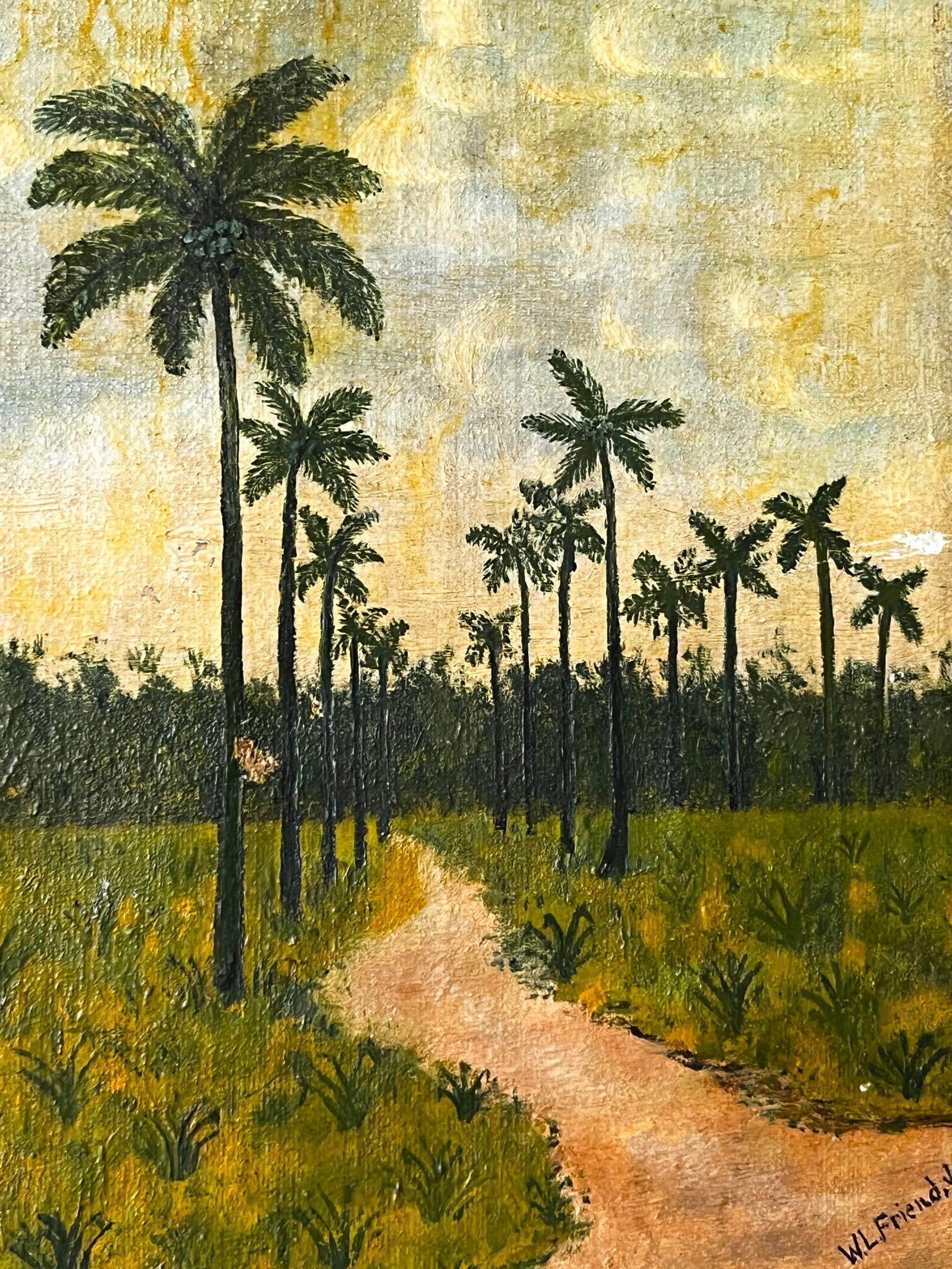 Pair of Late 19th Century Florida Landscape Oil Paintings on Canvas, Signed - 11