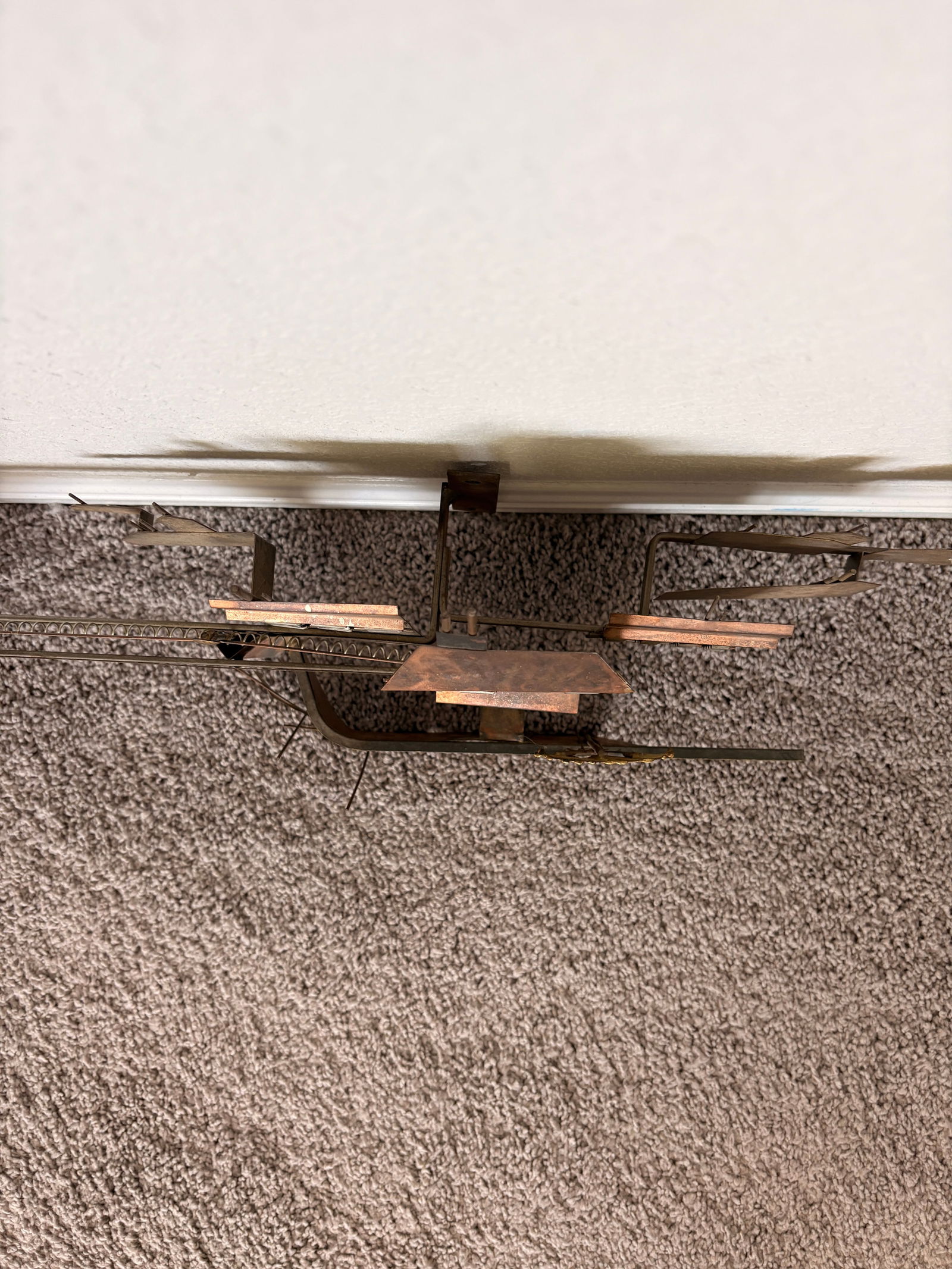 1970s Signed Curtis Jere Mid-Century Modern Brutalist Cityscape Bridge Wall Sculpture, Copper & Bras - 8