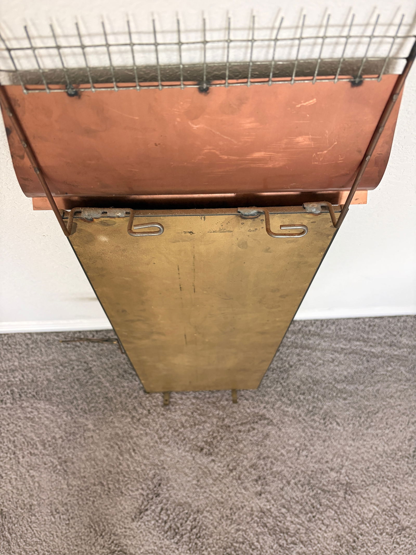 1970s Signed Curtis Jere Mid-Century Modern Street Shop Scene Wall Sculpture in Copper & Brass - 12