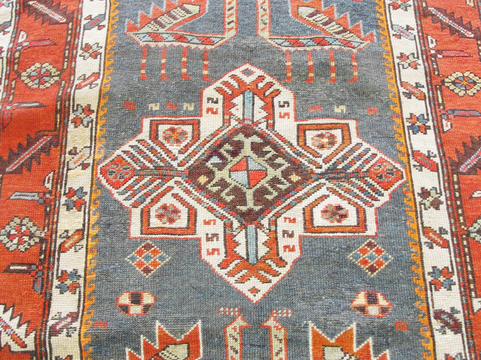Antique Akstafa/ Kazak Caucasian Runner, 3'6" X 11' - 10