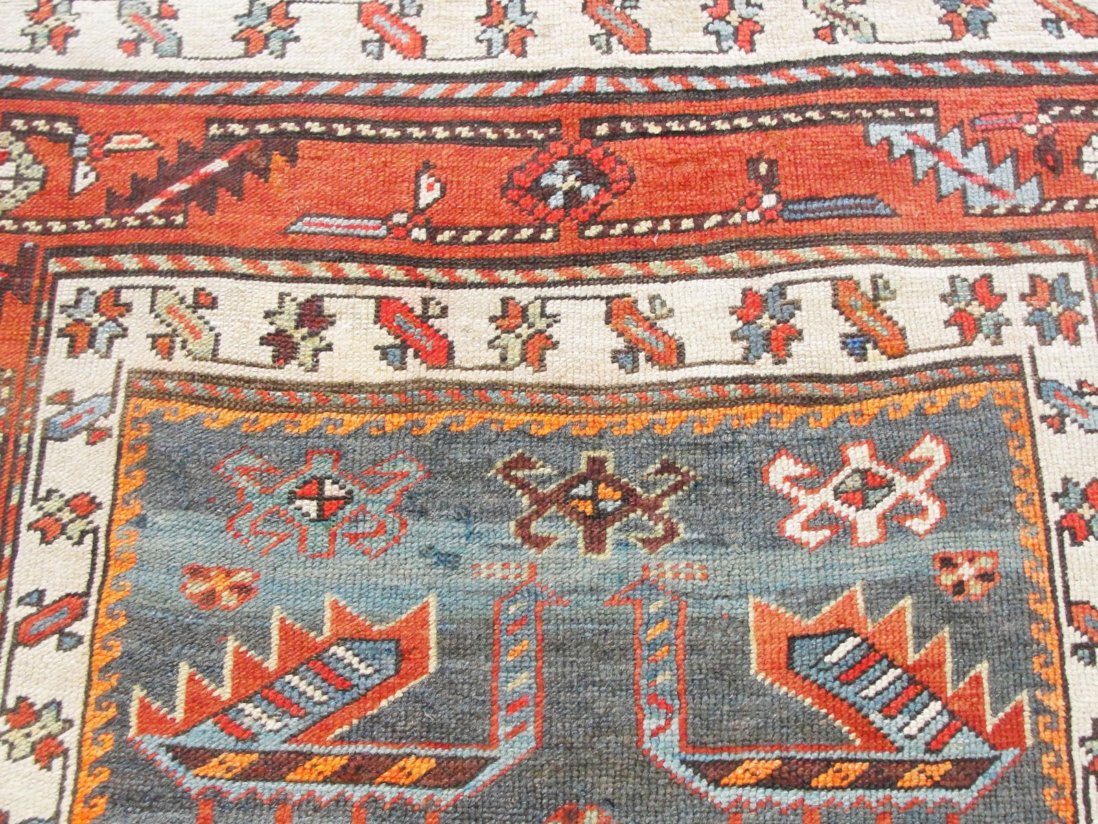 Antique Akstafa/ Kazak Caucasian Runner, 3'6" X 11' - 13