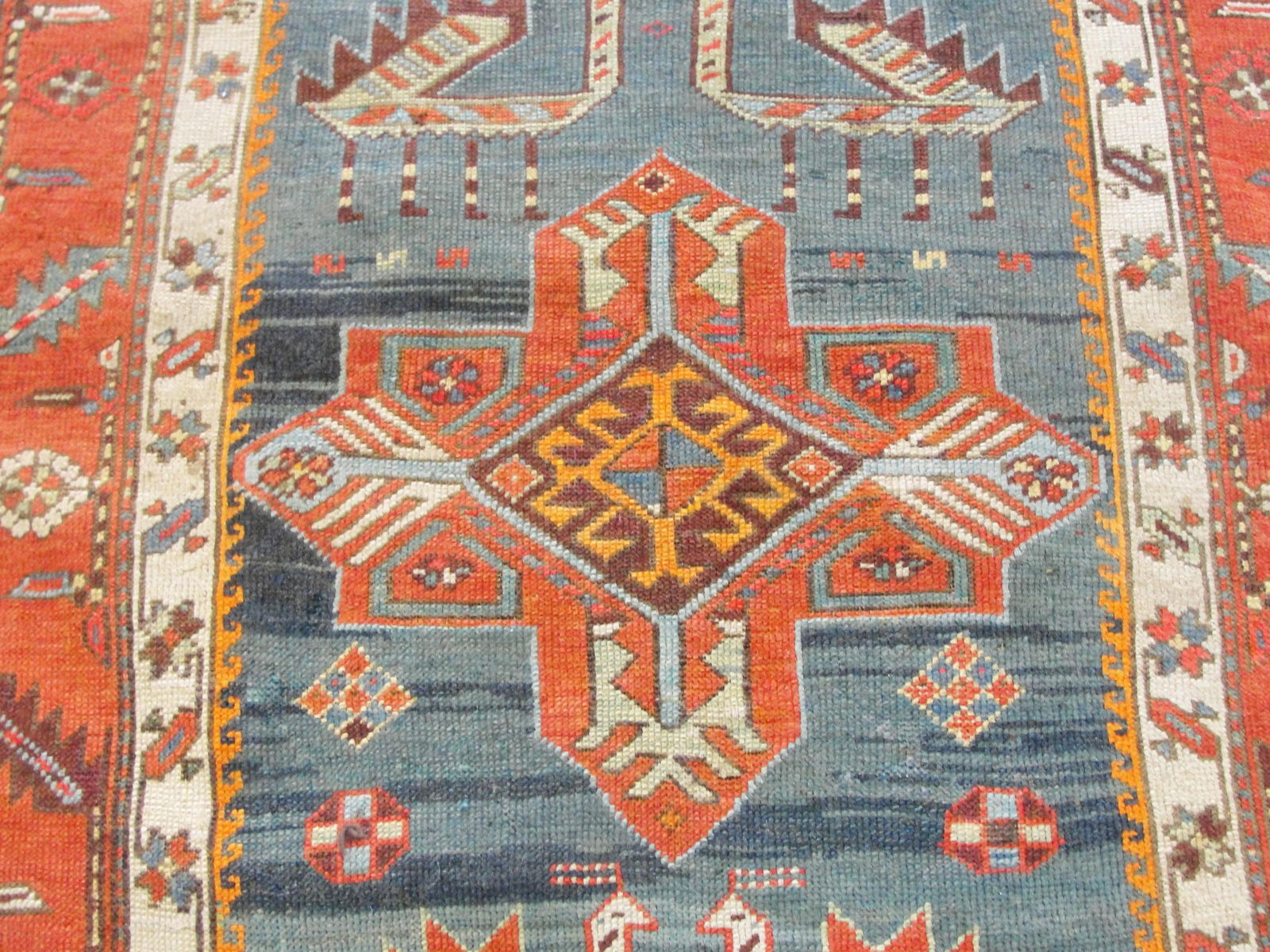 Antique Akstafa/ Kazak Caucasian Runner, 3'6" X 11' - 2