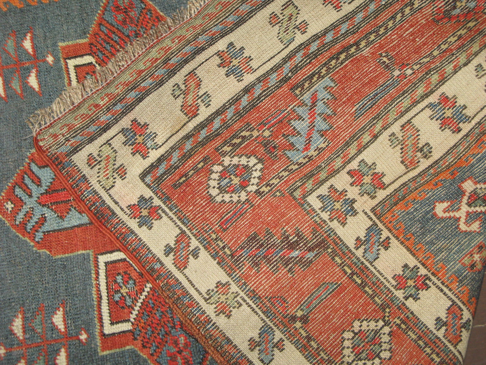 Antique Akstafa/ Kazak Caucasian Runner, 3'6" X 11' - 4