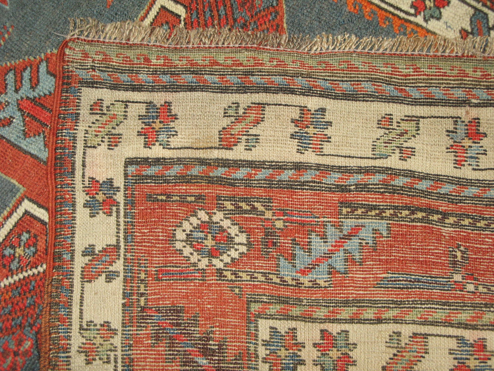 Antique Akstafa/ Kazak Caucasian Runner, 3'6" X 11' - 5