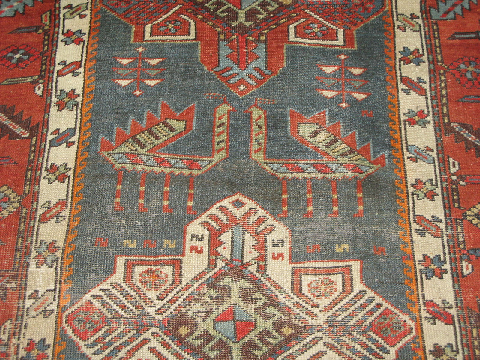 Antique Akstafa/ Kazak Caucasian Runner, 3'6" X 11' - 8