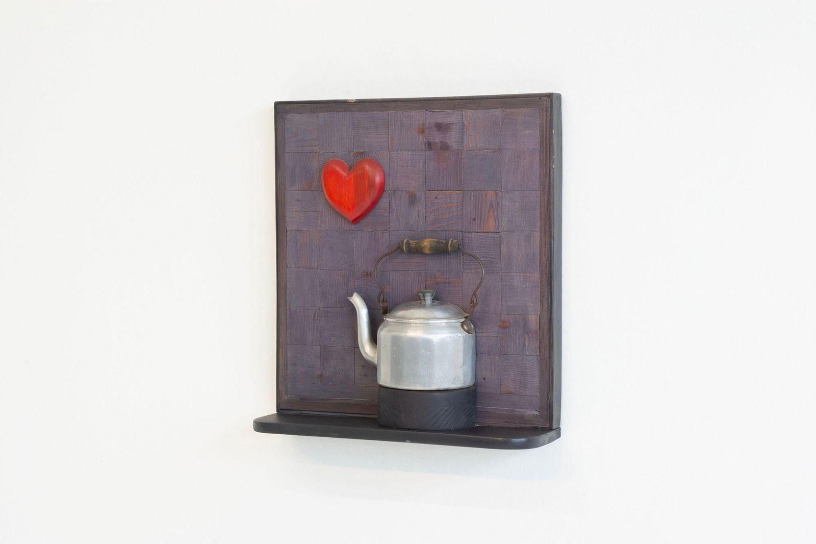Max Neufeldt "Heart and Kettle" Assemblage Collage, Santa Barbara 1975 - 2
