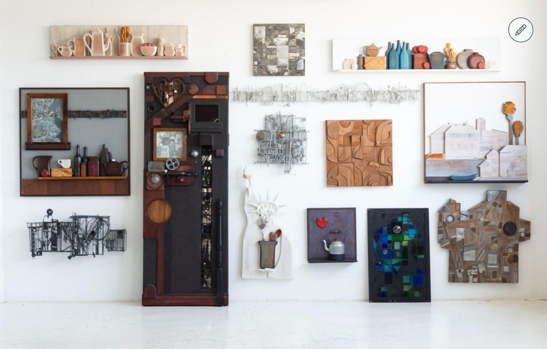 Max Neufeldt "Heart and Kettle" Assemblage Collage, Santa Barbara 1975 - 7