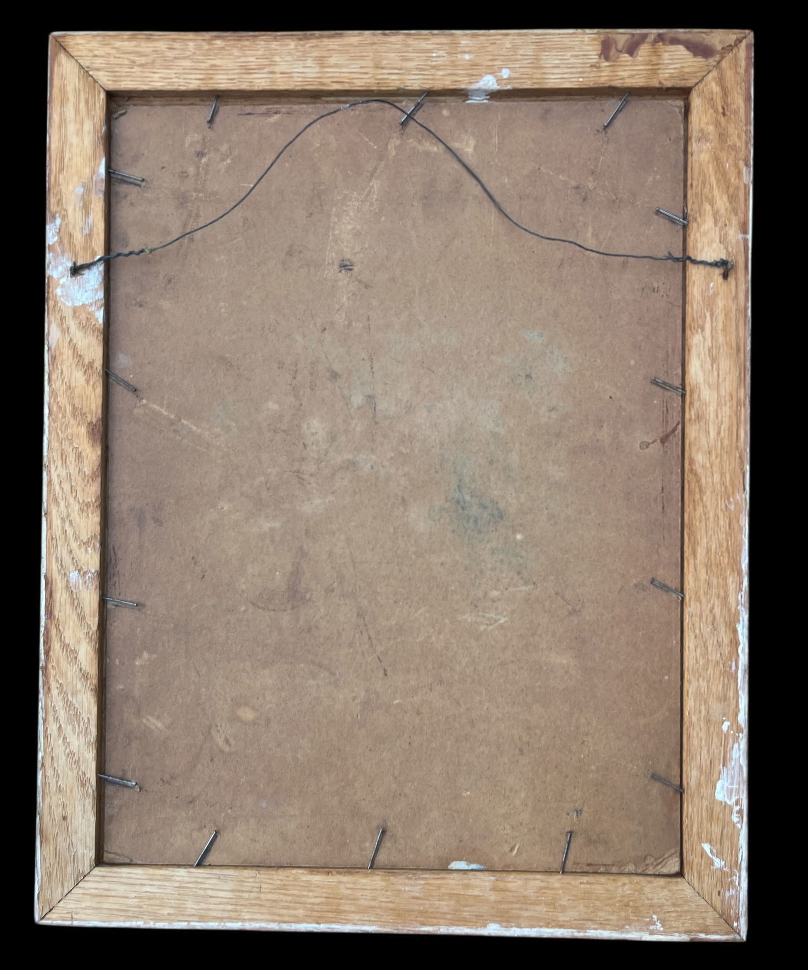 Vintage Florida Spring Landscape Painting in the Highwaymen Style in Pickled Cerused Wood Frame, Mid - 9