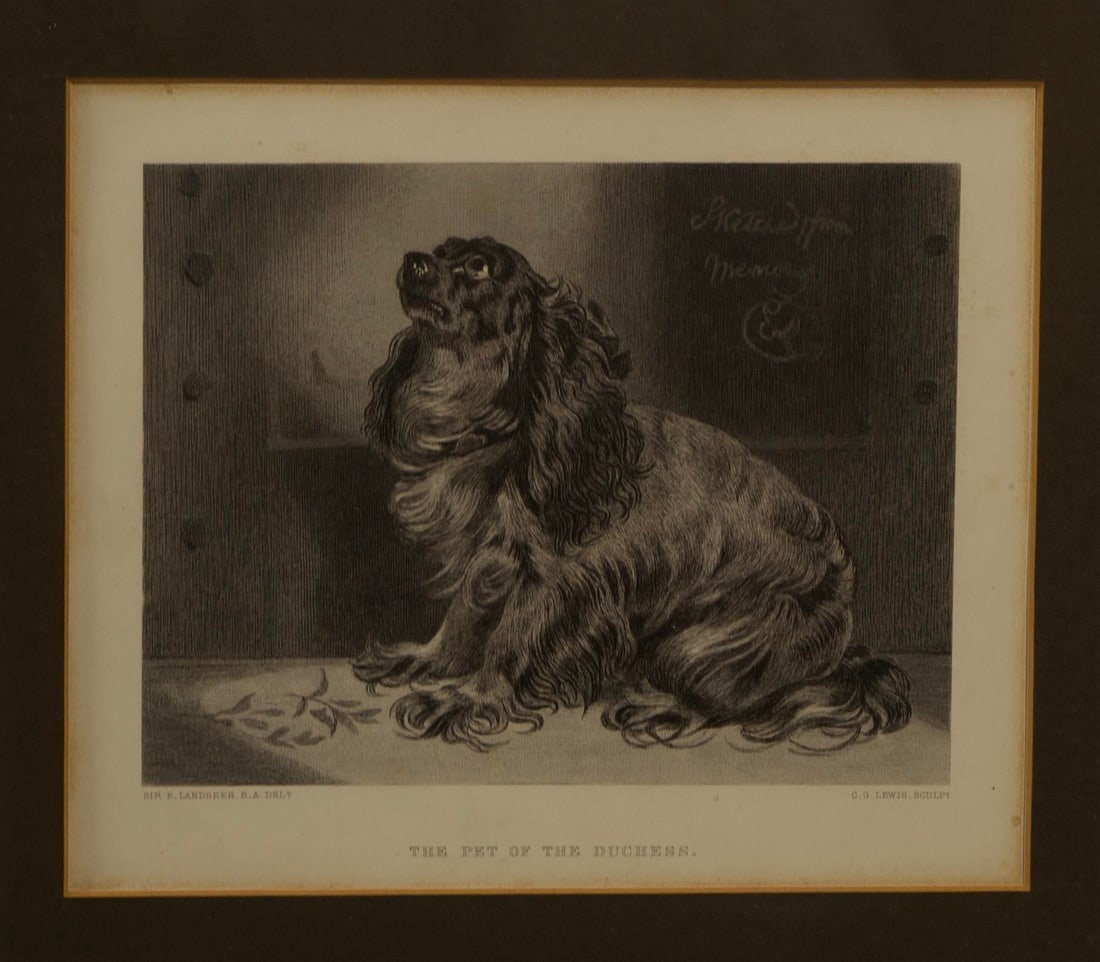 19th-Century Engraving After Sir Edwin Landseer, the Pet of the Duchess - 2