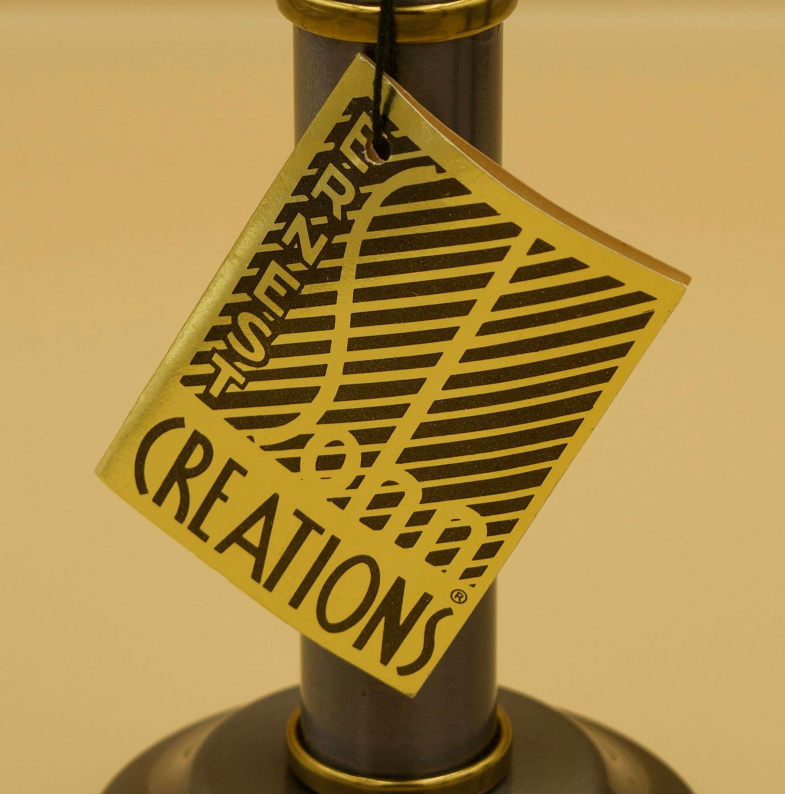 Mid-Century Ernest Sohn Creations Metal Candlesticks, Set of Three, Original Tag - 4