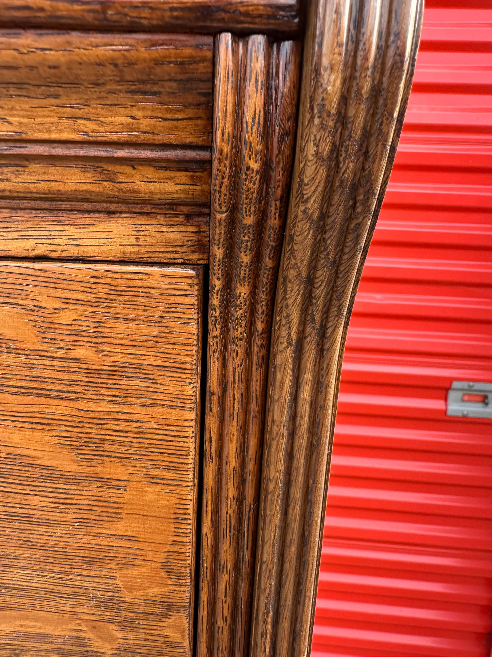 Antique Tiger Oak 4 Drawer Filing Cabinet by Yawman and Erbe Mfg. Co. - 13