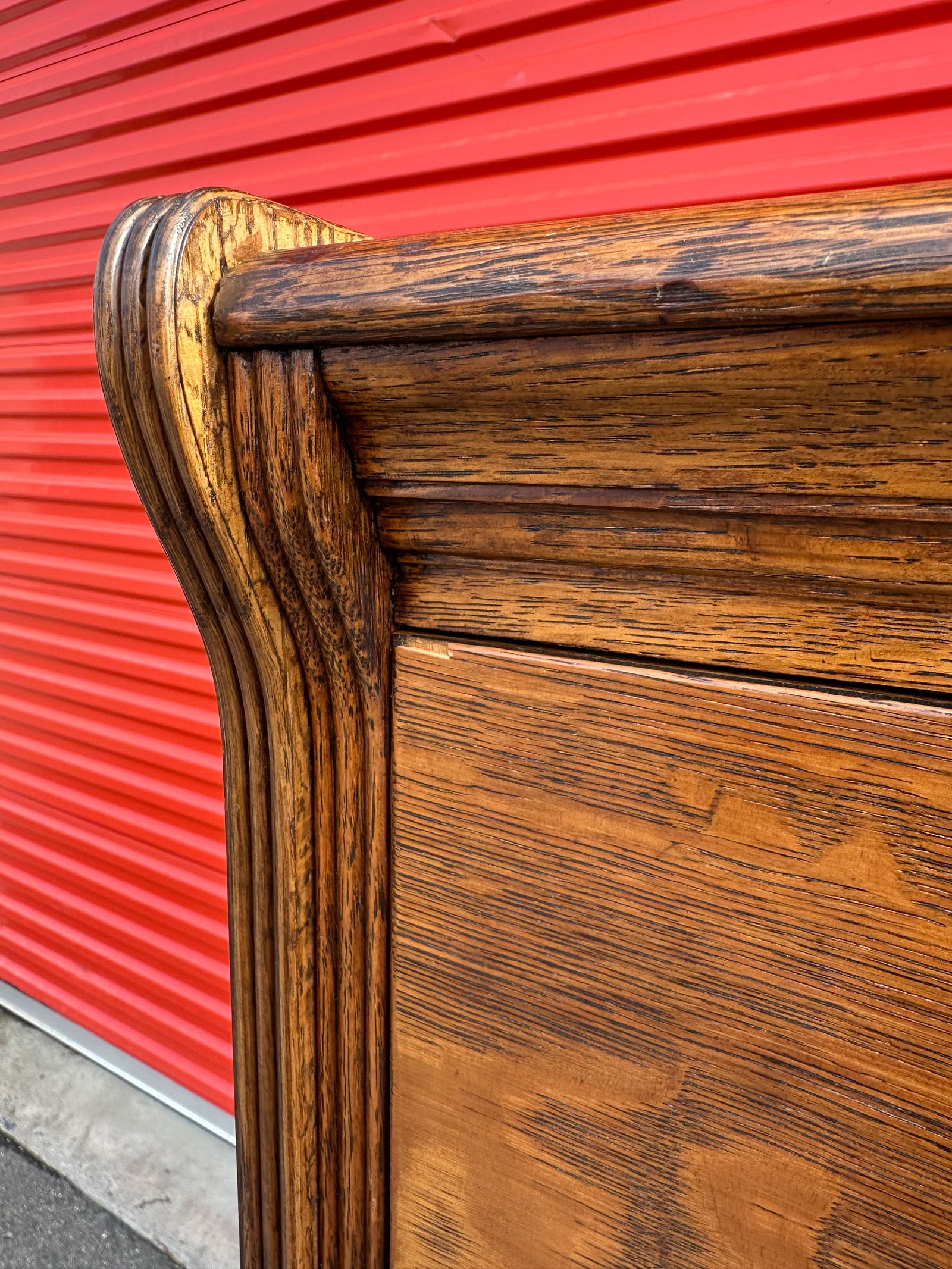 Antique Tiger Oak 4 Drawer Filing Cabinet by Yawman and Erbe Mfg. Co. - 7