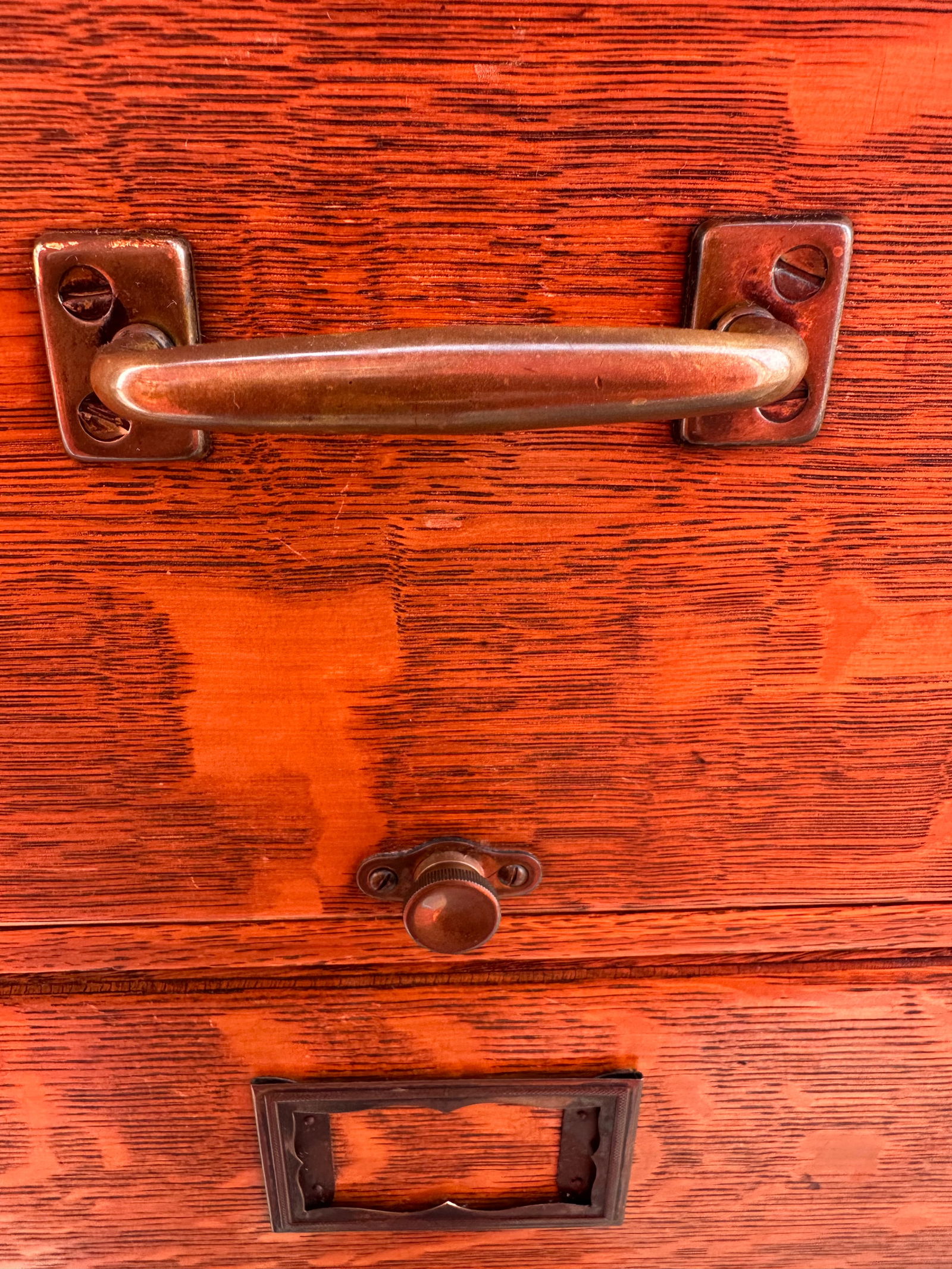 Antique Tiger Oak 4 Drawer Filing Cabinet by Yawman and Erbe Mfg. Co. - 8
