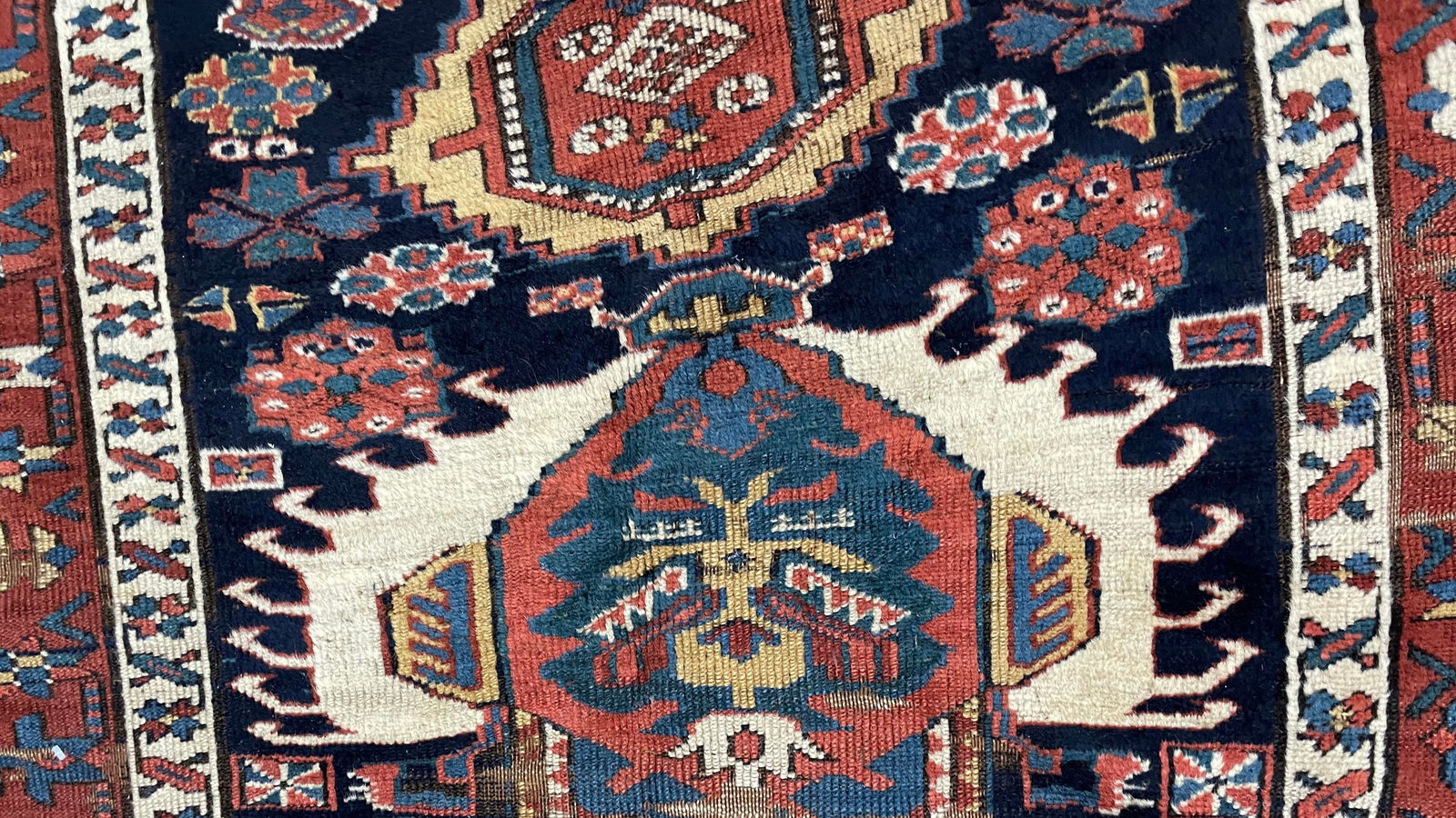 Antique Shirvan Caucasian Long Rug, as Is - 4