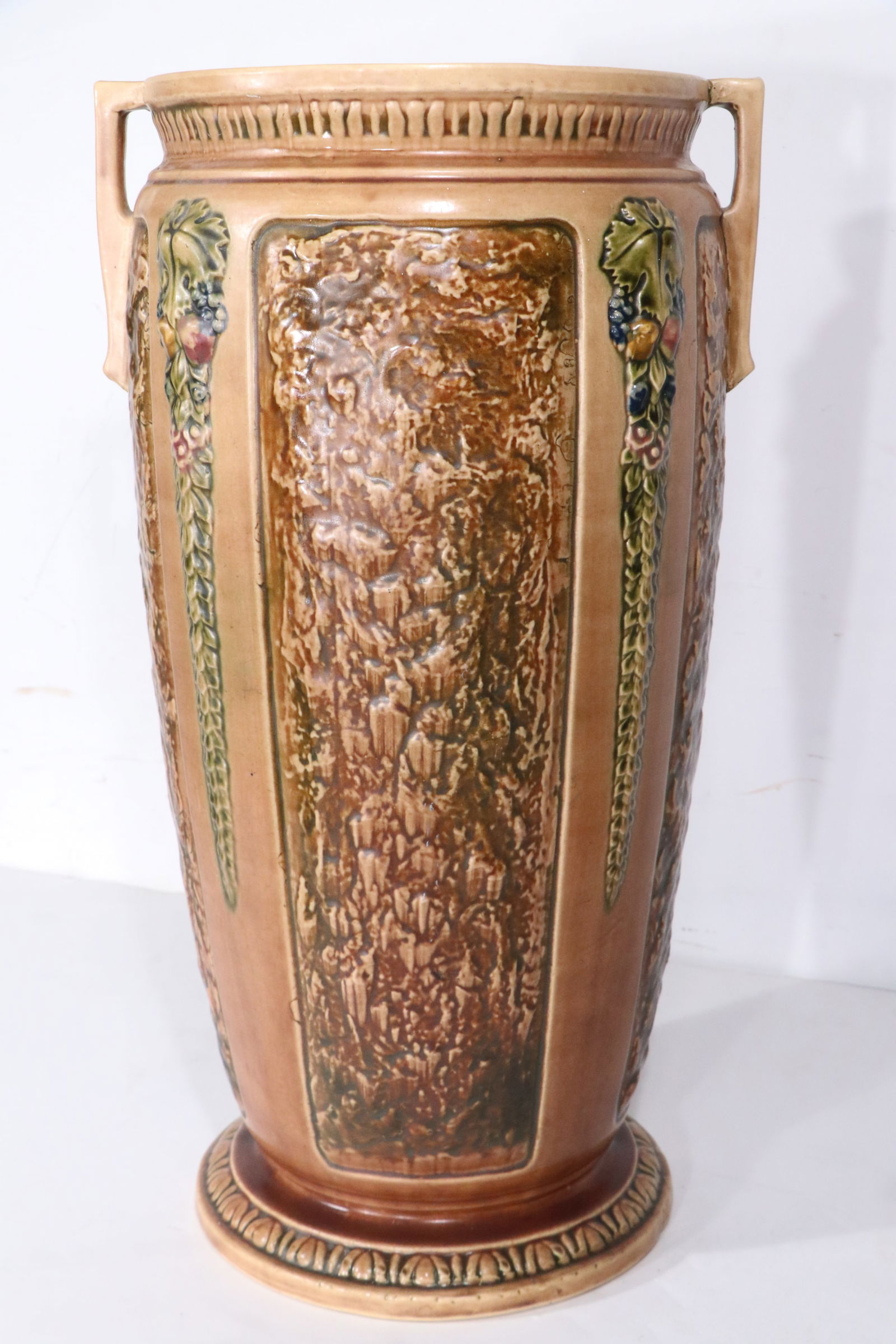 1920s Roseville Pottery Florentine I Umbrella Holder - 11