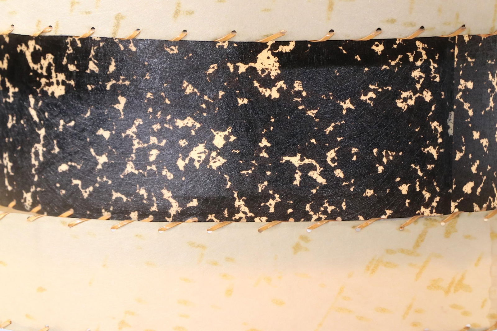 1950's Mid Century Table Lamp With Original Three Tier Fiberglass Shade - 14