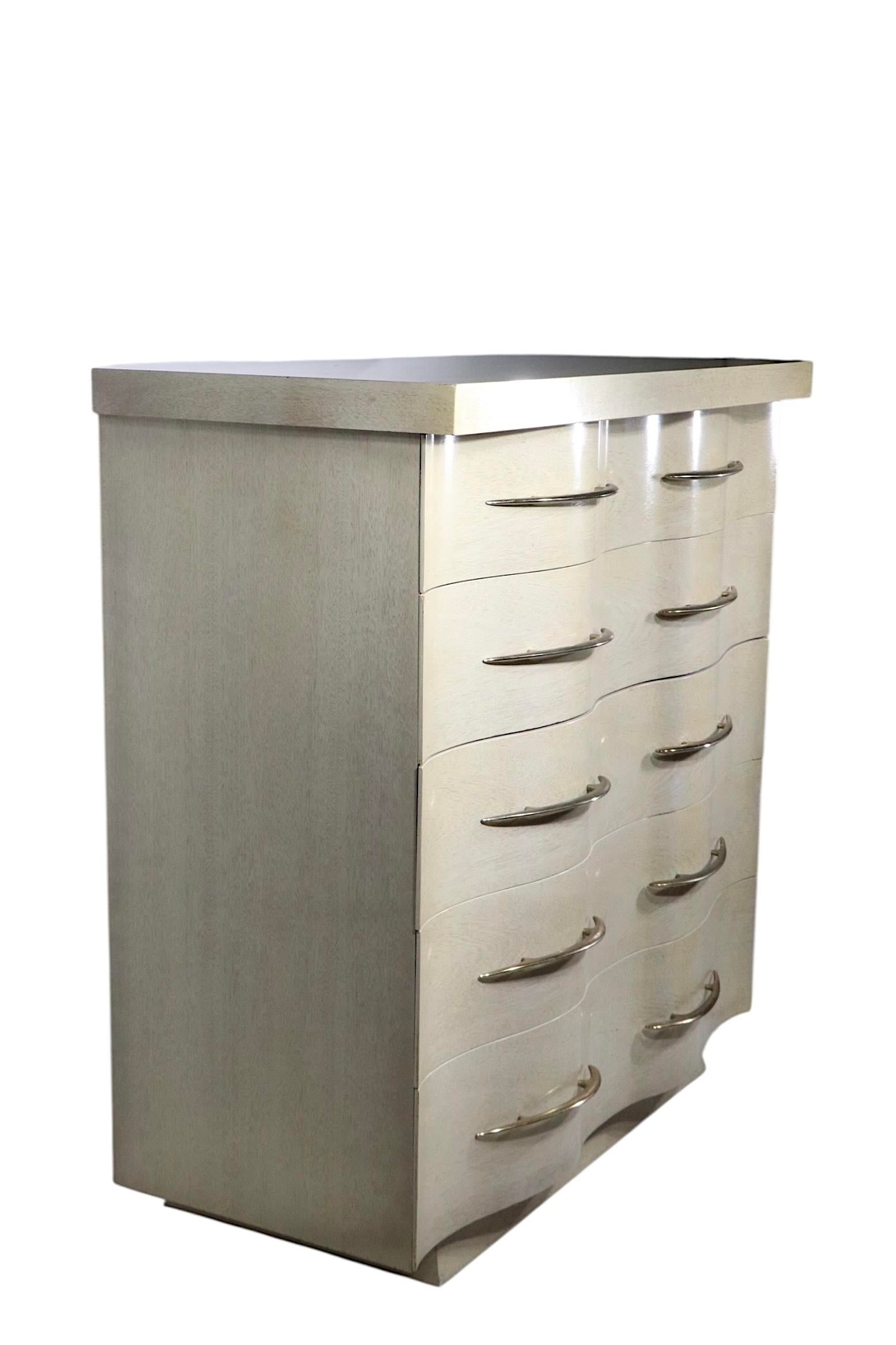 Mid Century Hollywood Regency Style Kent Coffey Five Drawer Chest the Parkdale Series Circa 1950/60' - 10