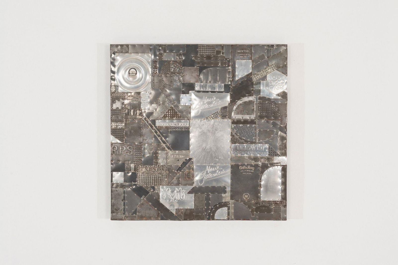 Max Neufeldt Aluminum Collage – Assemblage Sculpture 1985 - 2