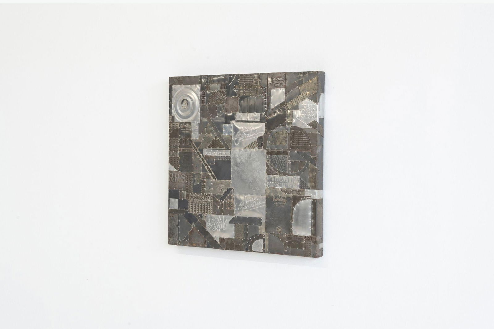 Max Neufeldt Aluminum Collage – Assemblage Sculpture 1985 - 3
