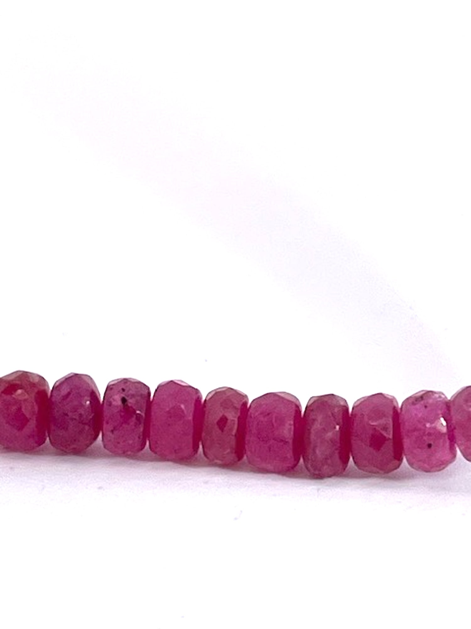 Ruby Beads on Silver - 7