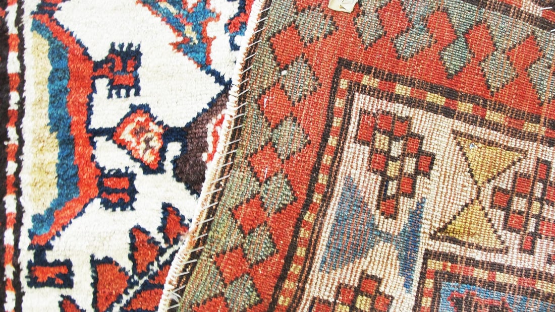 Antique Kazak/ Caucasian Runner, 3'10" X 11'1" - 7