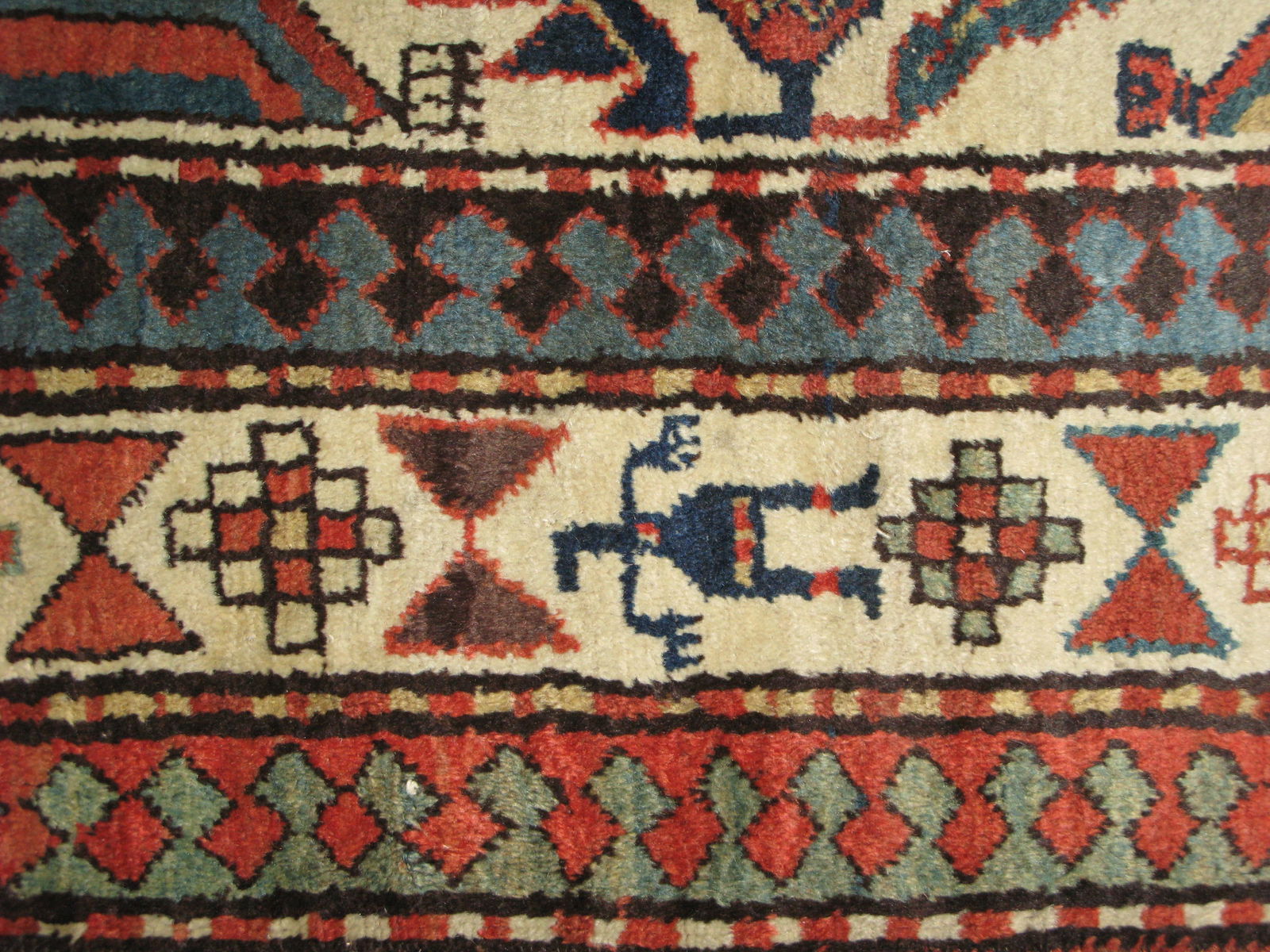 Antique Kazak/ Caucasian Runner, 3'10" X 11'1" - 9