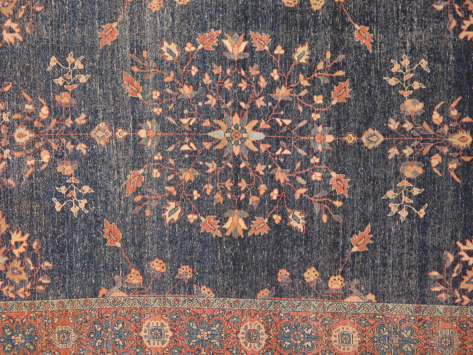 Antique Super Fine Feraghan Sarouk Rug, 3'1" X 4'8" - 4
