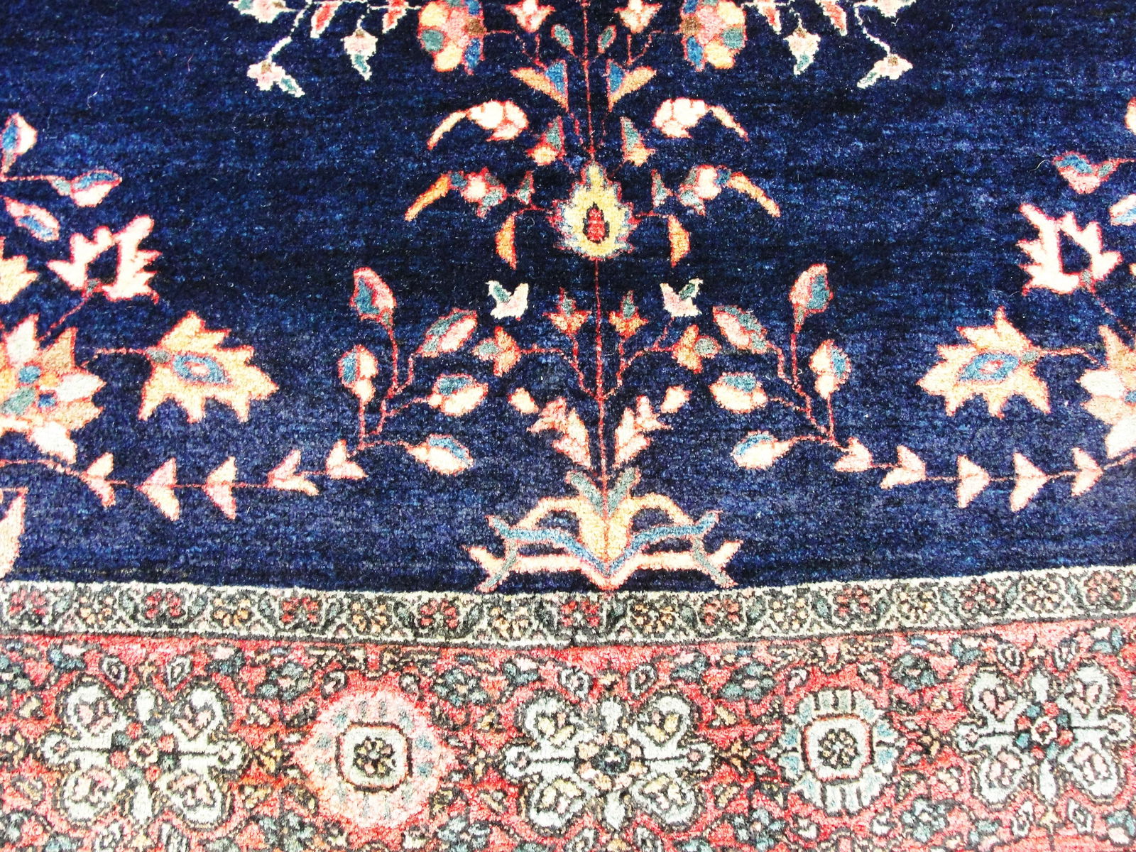 Antique Super Fine Feraghan Sarouk Rug, 3'1" X 4'8" - 5