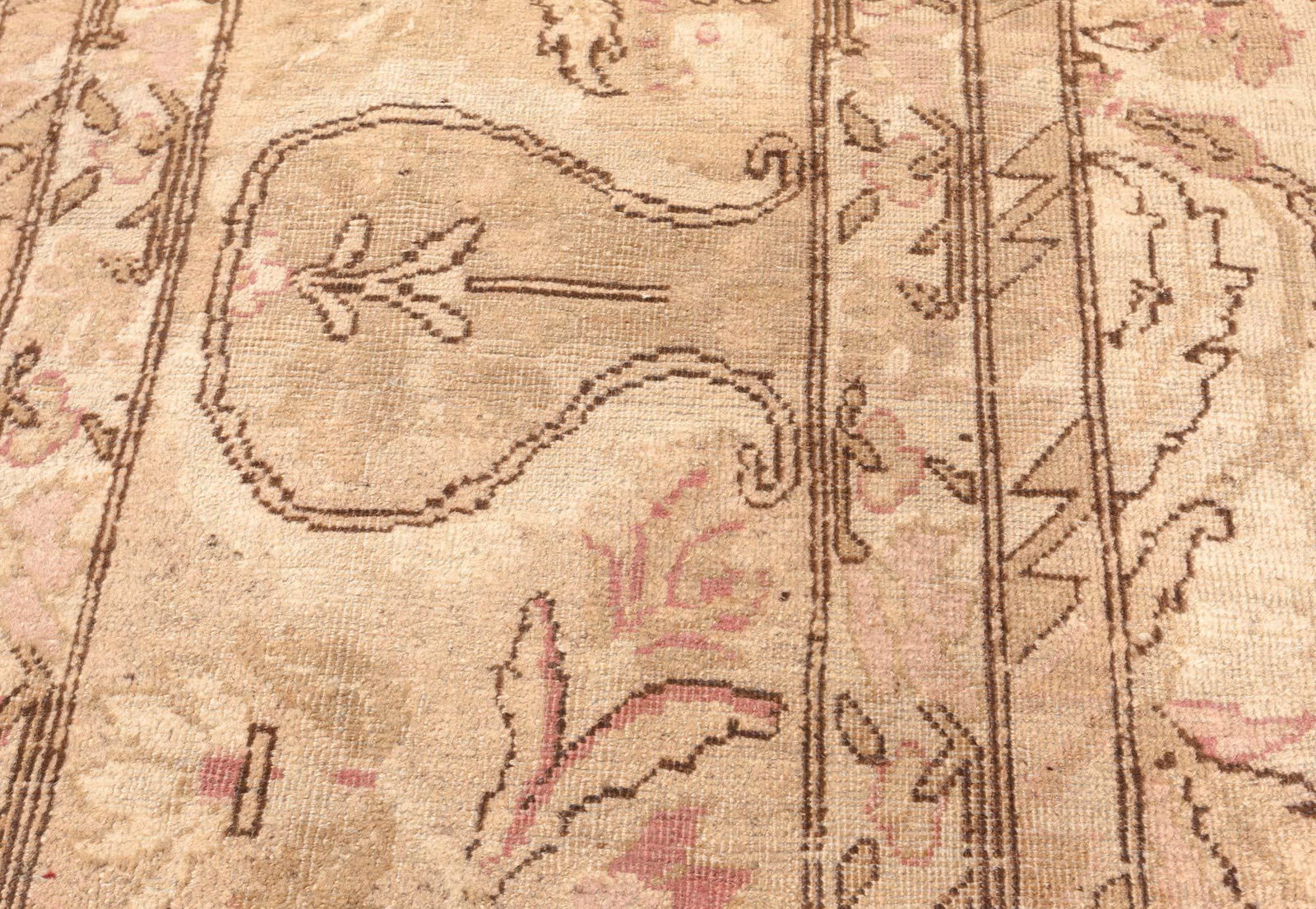 Fine Antique Indian Amritsar Handmade Carpet - 8