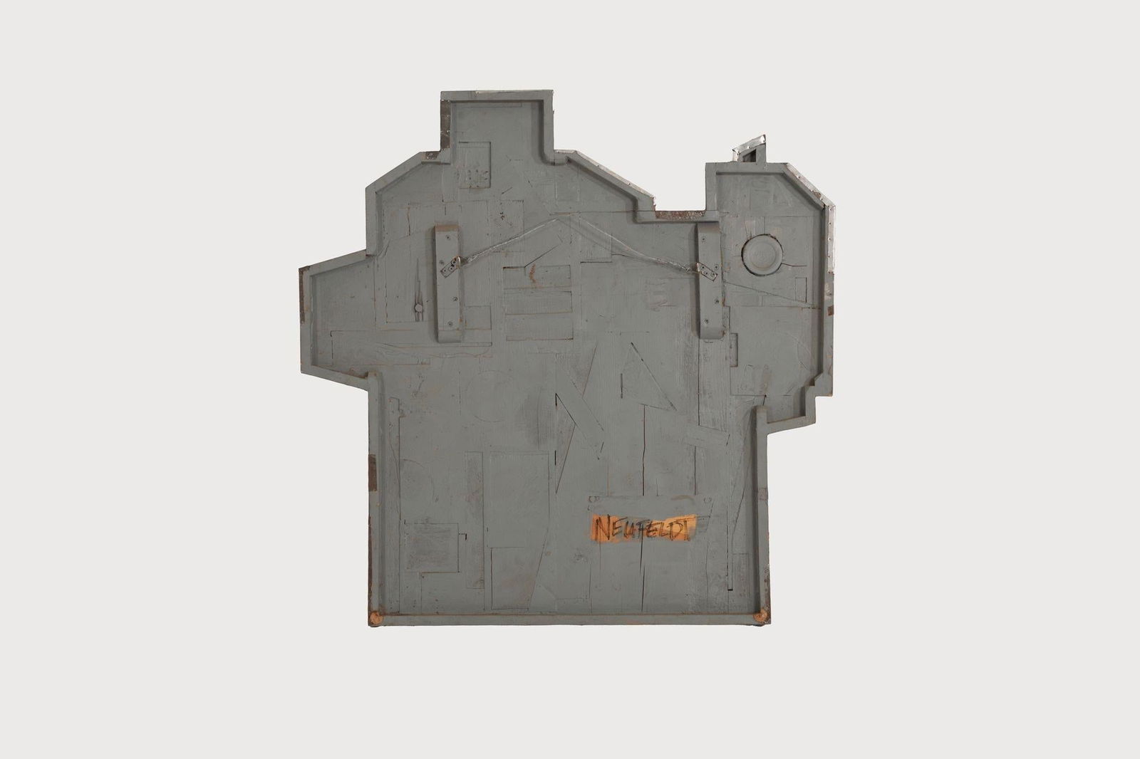 Max Neufeldt Metal Collage – Assemblage Sculpture 1975c - 6