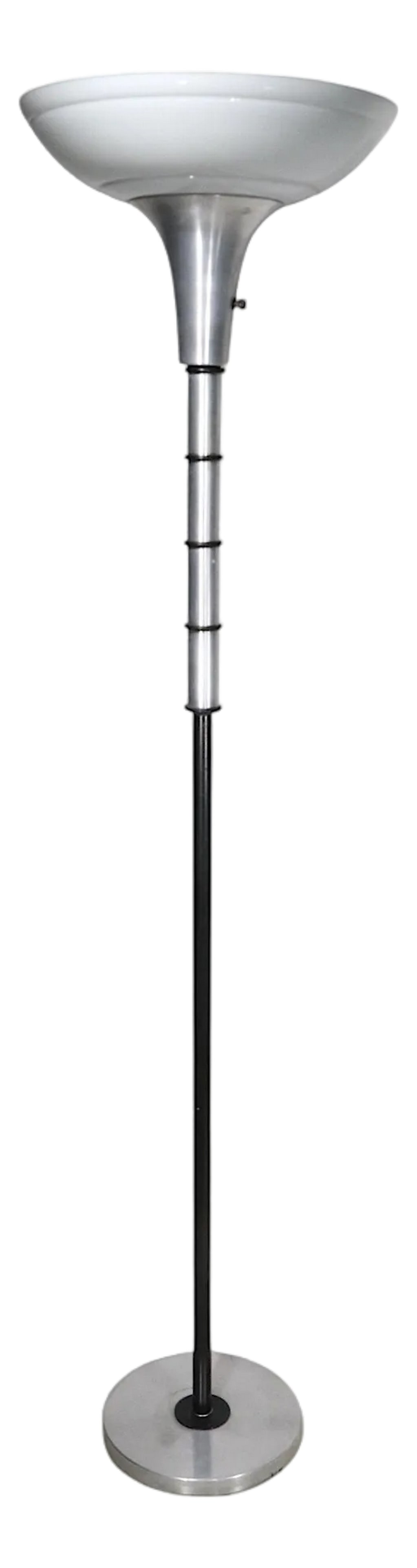 Mid 20th Century Art Deco Machine Age Torchiere Uplight Floor Lamp (1 of 9)