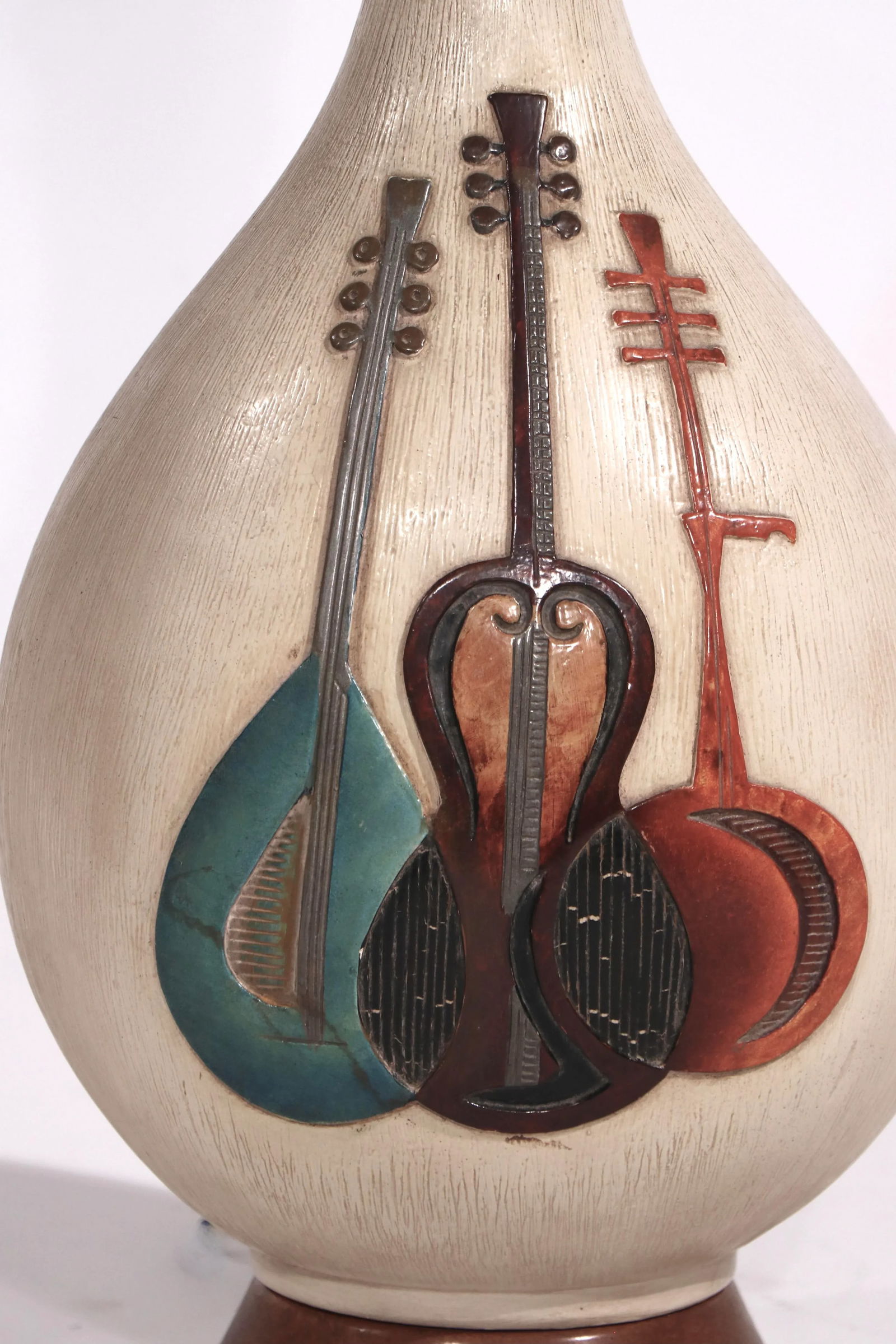 Mid Century Music Theme Table Lamp by Fourtune Lamp 1960 - 11