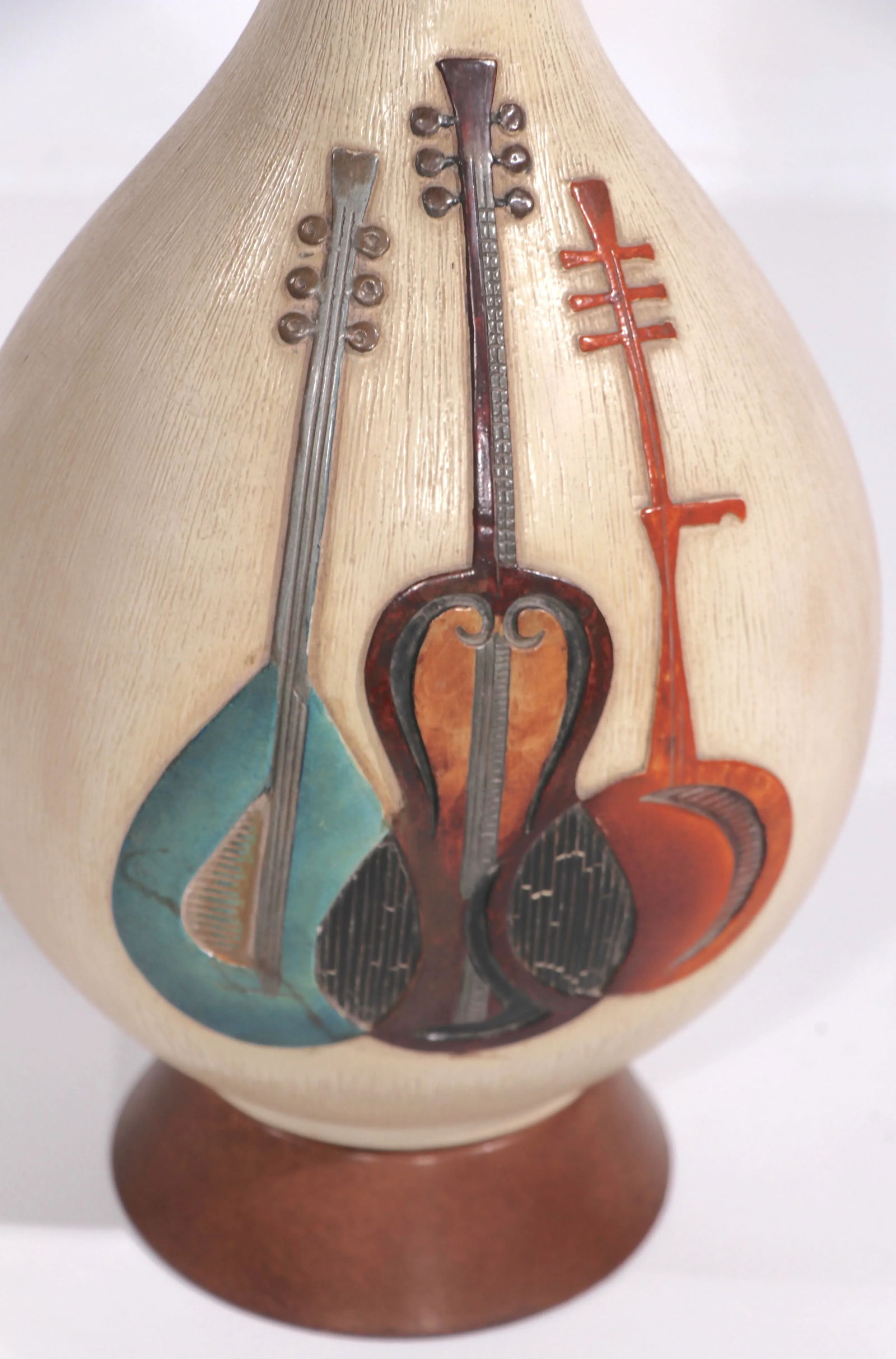 Mid Century Music Theme Table Lamp by Fourtune Lamp 1960 - 12