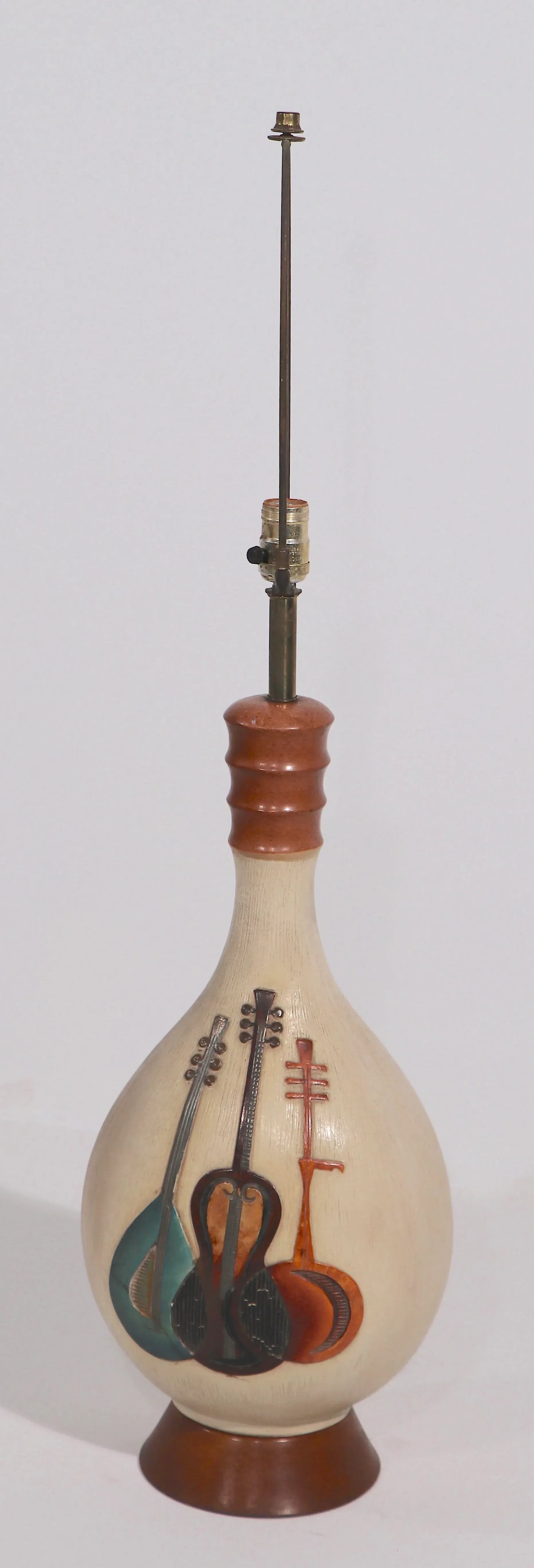 Mid Century Music Theme Table Lamp by Fourtune Lamp 1960 - 2