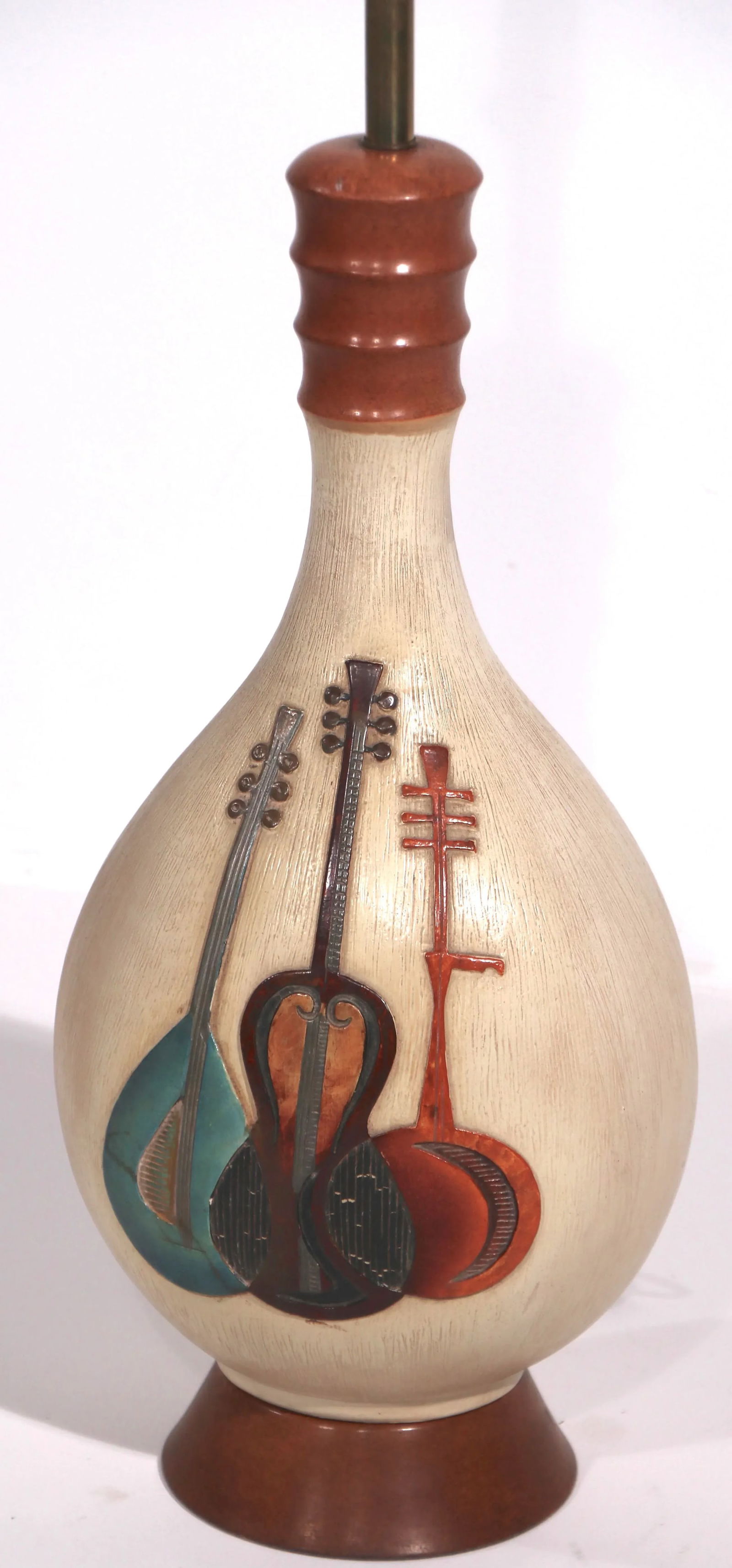 Mid Century Music Theme Table Lamp by Fourtune Lamp 1960 - 3