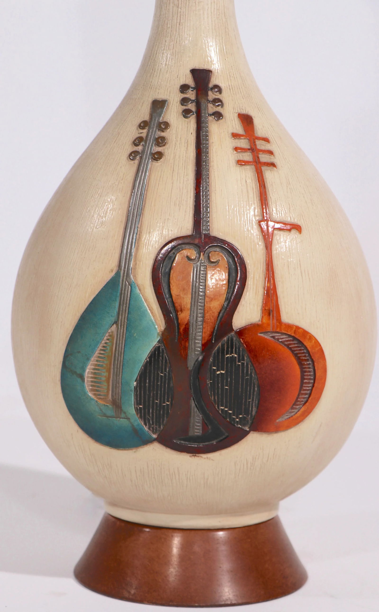 Mid Century Music Theme Table Lamp by Fourtune Lamp 1960 - 5