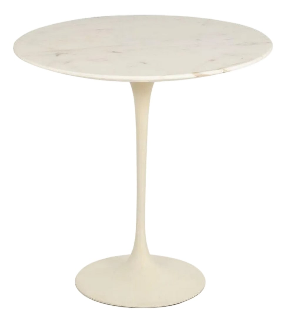 Eero Saarinen for Knoll "Tulip" Side Table, c.1960 – Early Carrara Marble Top (1 of 8)
